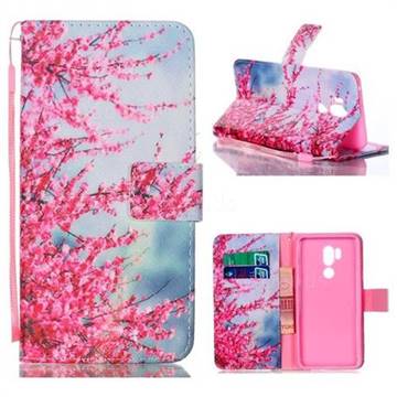 Plum Flower Leather Wallet Phone Case for LG G7 ThinQ