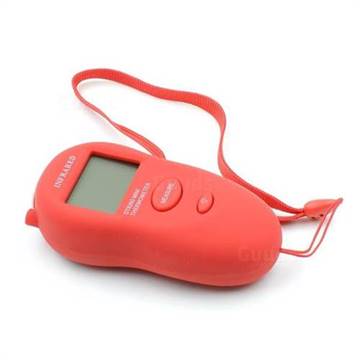 Portable Mini Electronic Infrared Thermometer with Flash Light DT8260 - Red