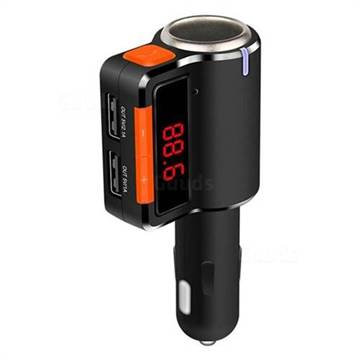 Wireless Bluetooth In-Car FM Transmitter Kit USB Car Charger LED Display MP3 Player Phone Call Additional Cigarette Lighter BC09