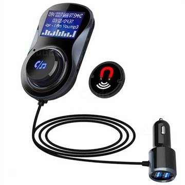 BC30B LCD Display FM Transmitter Bluetooth 4.1 Car MP3 Player Audio Monitor Handsfree Phone
