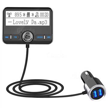 31 Bluetooth Car Charger Lcd Display Fm Transmitter Mp3 Player Audio Monitor Handsfree Phone Charger Guuds