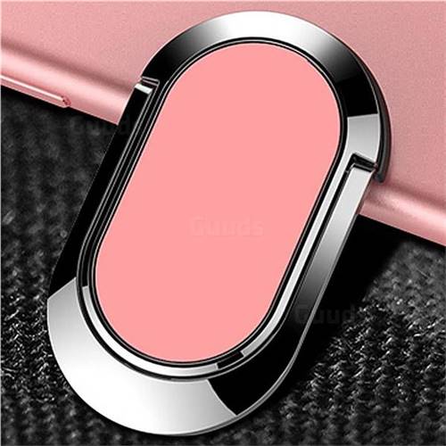 Zinc Alloy Invisible 360 Rotating Ring Grip Holder Kickstand Buckle - Pink
