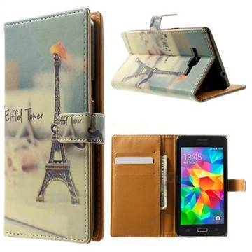 Eiffel Tower Leather Wallet Case for Samsung Galaxy J1 J100F J100H J100M