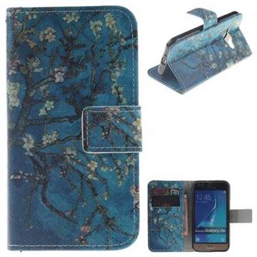 Apricot Tree PU Leather Wallet Case for Samsung Galaxy J1 2016 J120