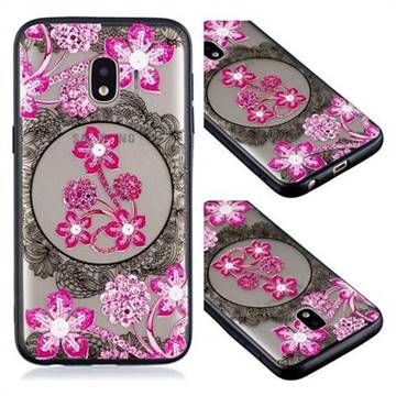 Daffodil Lace Diamond Flower Soft TPU Back Cover for Samsung Galaxy J2 Core