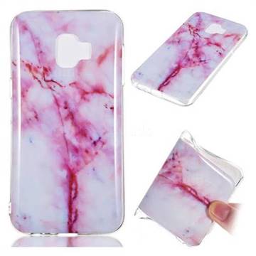 Red Grain Soft TPU Marble Pattern Phone Case for Samsung Galaxy J2 Core