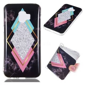 Black Diamond Soft TPU Marble Pattern Phone Case for Samsung Galaxy J2 Core