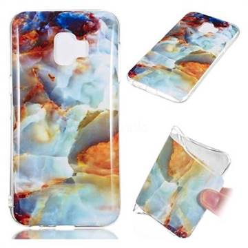 Fire Cloud Soft TPU Marble Pattern Phone Case for Samsung Galaxy J2 Core