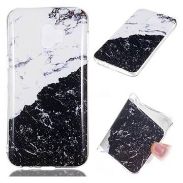 Black and White Soft TPU Marble Pattern Phone Case for Samsung Galaxy J2 Core
