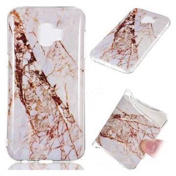 White Crushed Soft TPU Marble Pattern Phone Case for Samsung Galaxy J2 Core