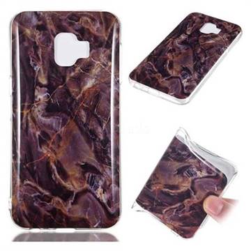 Brown Soft TPU Marble Pattern Phone Case for Samsung Galaxy J2 Core