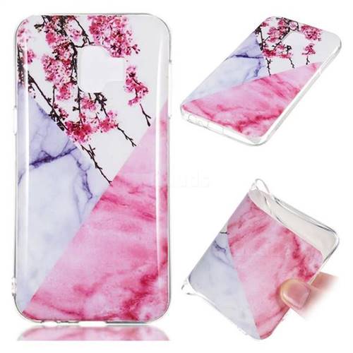 Pink Plum Soft TPU Marble Pattern Case for Samsung Galaxy J2 Core
