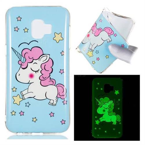 Stars Unicorn Noctilucent Soft TPU Back Cover for Samsung Galaxy J2 Core