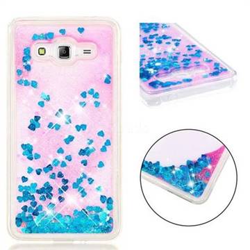 Dynamic Liquid Glitter Quicksand Sequins TPU Phone Case for Samsung Galaxy J2 Prime G532 - Blue