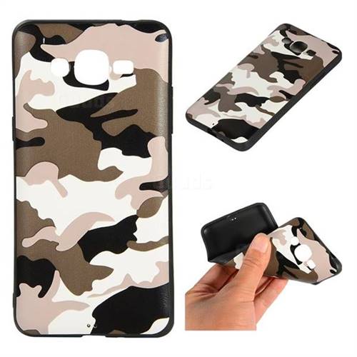 Camouflage Soft TPU Back Cover for Samsung Galaxy J2 Prime G532 - Black White