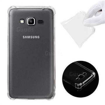 Anti-fall Clear Soft Back Cover for Samsung Galaxy J2 Prime G532 - Transparent