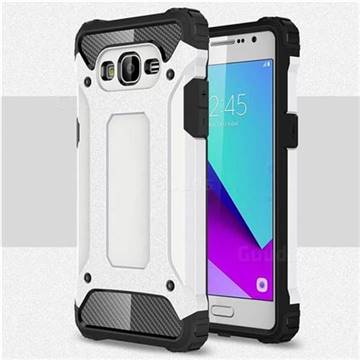 King Kong Armor Premium Shockproof Dual Layer Rugged Hard Cover for Samsung Galaxy J2 Prime G532 - White