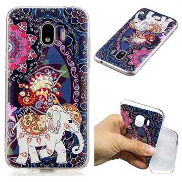 Totem Flower Elephant Super Clear Soft TPU Back Cover for Samsung Galaxy J2 Pro (2018)