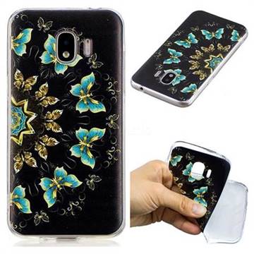 Circle Butterflies Super Clear Soft TPU Back Cover for Samsung Galaxy J2 Pro (2018)