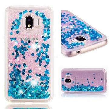 Dynamic Liquid Glitter Quicksand Sequins TPU Phone Case for Samsung Galaxy J2 Pro (2018) - Blue