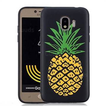 Big Pineapple 3D Embossed Relief Black Soft Back Cover for Samsung Galaxy J2 Pro (2018)