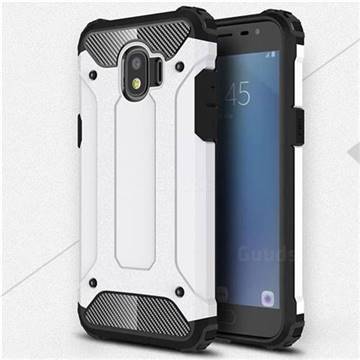 King Kong Armor Premium Shockproof Dual Layer Rugged Hard Cover for Samsung Galaxy J2 Pro (2018) - White