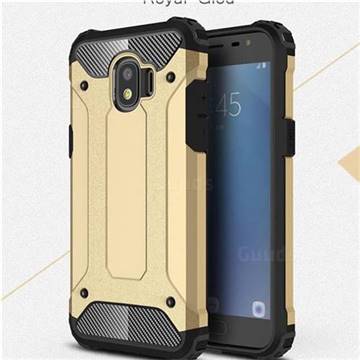 King Kong Armor Premium Shockproof Dual Layer Rugged Hard Cover for Samsung Galaxy J2 Pro (2018) - Champagne Gold