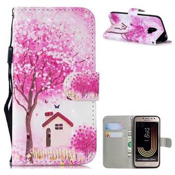 Tree House 3D Painted Leather Wallet Phone Case for Samsung Galaxy J2 Pro (2018)