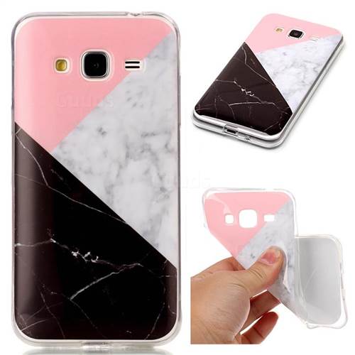 Tricolor Soft TPU Marble Pattern Case for Samsung Galaxy J3