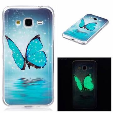Butterfly Noctilucent Soft TPU Back Cover for Samsung Galaxy J3 J320