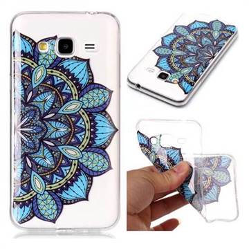 Peacock flower Super Clear Soft TPU Back Cover for Samsung Galaxy J3 2016 J320