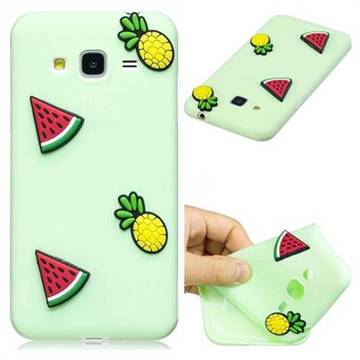 Watermelon Pineapple Soft 3D Silicone Case for Samsung Galaxy J3 2016 J320