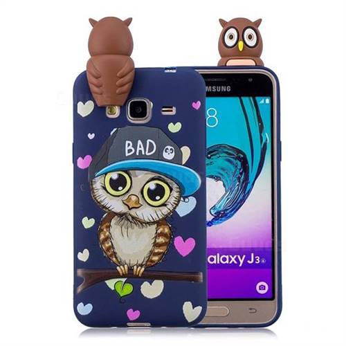 Bad Owl Soft 3D Climbing Doll Soft Case for Samsung Galaxy J3 2016 J320