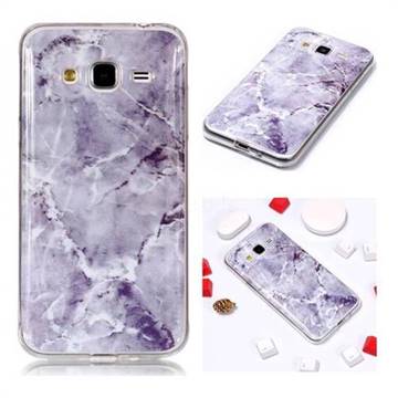 Light Gray Soft TPU Marble Pattern Phone Case for Samsung Galaxy J3 2016 J320