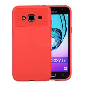 Carapace Soft Back Phone Cover for Samsung Galaxy J3 2016 J320 - Red