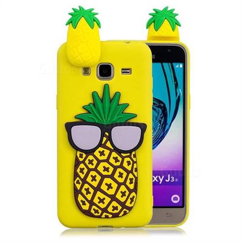 Big Pineapple Soft 3D Climbing Doll Soft Case for Samsung Galaxy J3 2016 J320