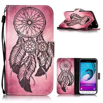 Wind Chimes Leather Wallet Phone Case for Samsung Galaxy J3