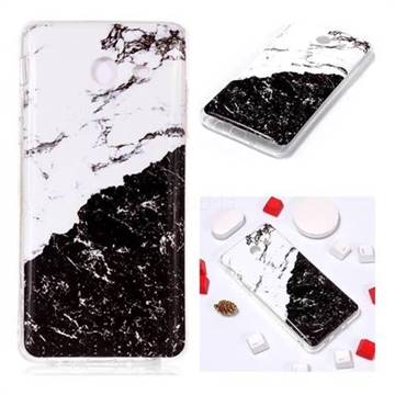 Black and White Soft TPU Marble Pattern Phone Case for Samsung Galaxy J3 2017 Emerge US Edition