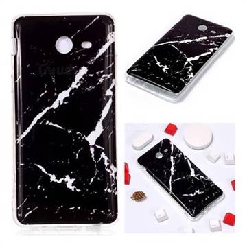 Black Rough white Soft TPU Marble Pattern Phone Case for Samsung Galaxy J3 2017 Emerge US Edition