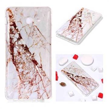 White Crushed Soft TPU Marble Pattern Phone Case for Samsung Galaxy J3 2017 Emerge US Edition