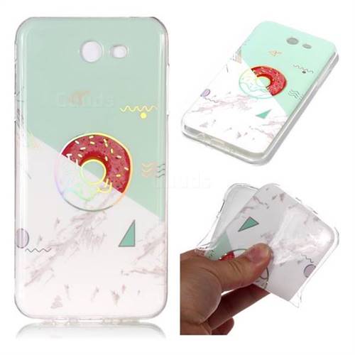 Donuts Marble Pattern Bright Color Laser Soft TPU Case for Samsung Galaxy J3 2017 Emerge US Edition