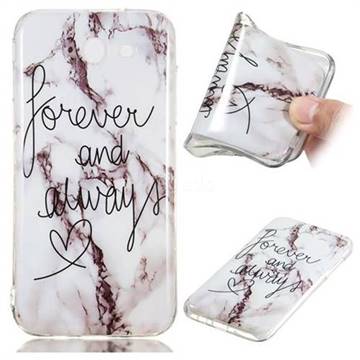 Forever Soft TPU Marble Pattern Phone Case for Samsung Galaxy J3 2017 Emerge US Edition