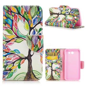The Tree of Life Leather Wallet Case for Samsung Galaxy J3 2017 Emerge