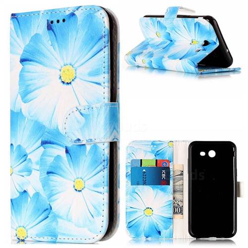 Orchid Flower PU Leather Wallet Case for Samsung Galaxy J3 2017 Emerge