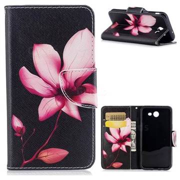Lotus Flower Leather Wallet Case for Samsung Galaxy J3 2017 Emerge