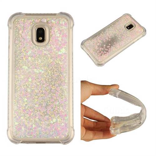 Dynamic Liquid Glitter Sand Quicksand Star TPU Case for Samsung Galaxy J3 2017 J330 Eurasian - Pink