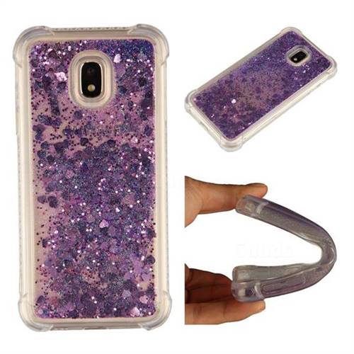 Dynamic Liquid Glitter Sand Quicksand Star TPU Case for Samsung Galaxy J3 2017 J330 Eurasian - Purple