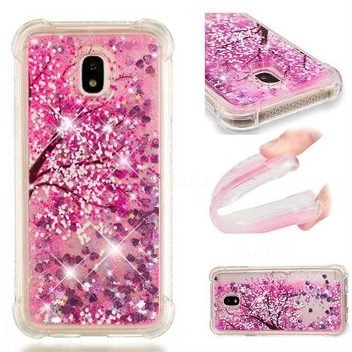 Pink Cherry Blossom Dynamic Liquid Glitter Sand Quicksand Star TPU Case for Samsung Galaxy J3 2017 J330 Eurasian