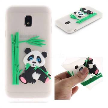 Panda Eating Bamboo Soft 3D Silicone Case for Samsung Galaxy J3 2017 J330 Eurasian - Translucent