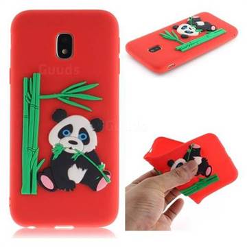 Panda Eating Bamboo Soft 3D Silicone Case for Samsung Galaxy J3 2017 J330 Eurasian - Red